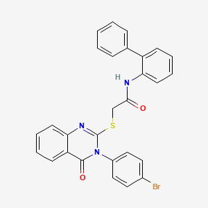 N-(biphenyl-2-yl)-2-{[3-(4-bromophenyl)-4-oxo-3,4-dihydroquinazolin-2-yl]sulfanyl}acetamide