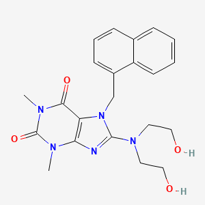 8-[Bis(2-hydroxyethyl)amino]-1,3-dimethyl-7-(1-naphthylmethyl)-3,7-dihydro-1H-purine-2,6-dione