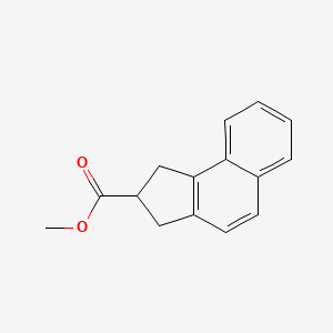 molecular formula C15H14O2 B1203413 Methyl 2,3-dihydro-1H-benz(e)indene-2-carboxylate CAS No. 78150-03-5