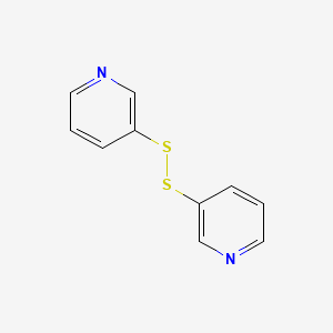 molecular formula C10H8N2S2 B1203415 1,2-二(吡啶-3-基)二硫醚 CAS No. 24367-50-8
