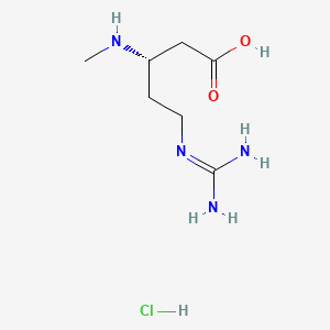 molecular formula C7H17ClN4O2 B1203421 Nbeta-Methyl-beta-arginine CAS No. 61394-78-3