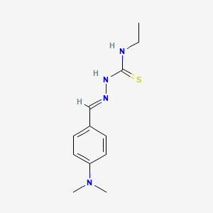 molecular formula C12H18N4S B12034265 4-(Dimethylamino)benzaldehyde N-ethylthiosemicarbazone CAS No. 477734-20-6