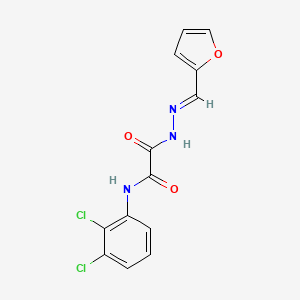 molecular formula C13H9Cl2N3O3 B12034272 N-(2,3-Dichlorophenyl)-2-(2-(furan-2-ylmethylene)hydrazinyl)-2-oxoacetamide CAS No. 477734-11-5