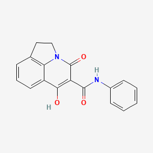 4-hydroxy-6-oxo-N-phenyl-1,2-dihydro-6H-pyrrolo[3,2,1-ij]quinoline-5-carboxamide