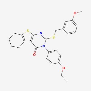 3-(4-ethoxyphenyl)-2-[(3-methoxybenzyl)sulfanyl]-5,6,7,8-tetrahydro[1]benzothieno[2,3-d]pyrimidin-4(3H)-one