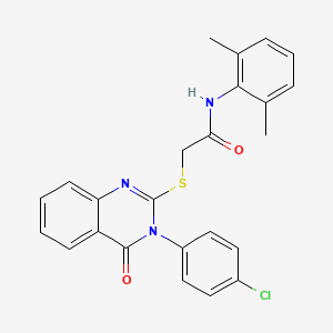 2-((3-(4-Chlorophenyl)-4-oxo-3,4-dihydroquinazolin-2-yl)thio)-N-(2,6-dimethylphenyl)acetamide