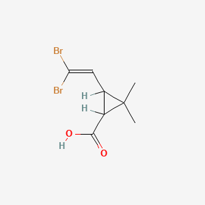 molecular formula C8H10Br2O2 B1203458 3-(2,2-二溴乙烯基)-2,2-二甲基环丙烷-1-羧酸 CAS No. 59952-39-5