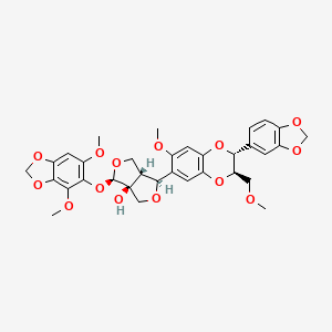 molecular formula C33H34O14 B1203460 Haedoxan CAS No. 123619-26-1