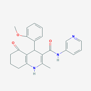 4-(2-methoxyphenyl)-2-methyl-5-oxo-N-(pyridin-3-yl)-1,4,5,6,7,8-hexahydroquinoline-3-carboxamide