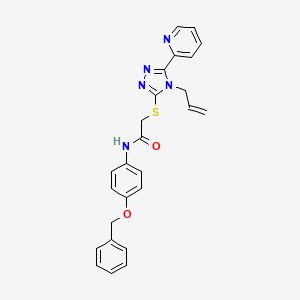 N-[4-(benzyloxy)phenyl]-2-{[4-(prop-2-en-1-yl)-5-(pyridin-2-yl)-4H-1,2,4-triazol-3-yl]sulfanyl}acetamide