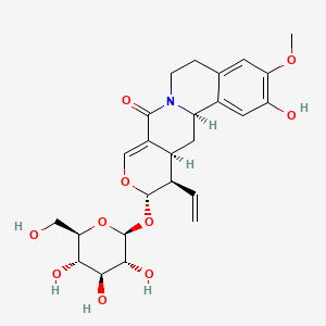 molecular formula C25H31NO10 B1203496 阿兰吉苷 CAS No. 34482-51-4