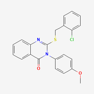 2-((2-Chlorobenzyl)thio)-3-(4-methoxyphenyl)-4(3H)-quinazolinone