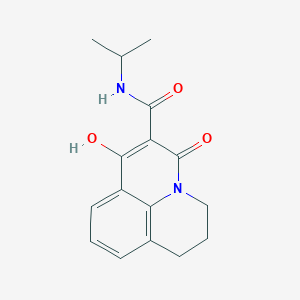 molecular formula C16H18N2O3 B12035065 1-hydroxy-N-isopropyl-3-oxo-3,5,6,7-tetrahydropyrido[3,2,1-ij]quinoline-2-carboxamide 