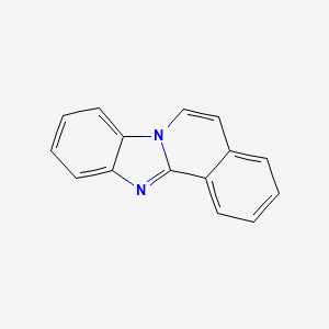 molecular formula C15H10N2 B1203507 苯并咪唑并[2,1-a]异喹啉 