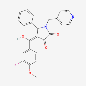 4-(3-Fluoro-4-methoxybenzoyl)-3-hydroxy-5-phenyl-1-(pyridin-4-ylmethyl)-1H-pyrrol-2(5H)-one