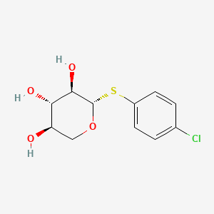 molecular formula C11H13ClO4S B1203531 p-Chlorophenyl 1-thio-beta-D-xylopyranoside CAS No. 67803-92-3