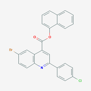 Naphthalen-1-yl 6-bromo-2-(4-chlorophenyl)quinoline-4-carboxylate