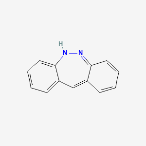 molecular formula C13H10N2 B1203539 Dibenzo(c,f)(1,2)diazepine CAS No. 256-90-6