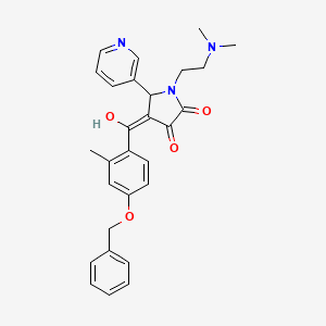 4-[4-(Benzyloxy)-2-methylbenzoyl]-1-[2-(dimethylamino)ethyl]-3-hydroxy-5-(3-pyridinyl)-1,5-dihydro-2H-pyrrol-2-one