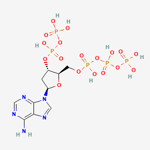 molecular formula C10H18N5O18P5 B1203543 Deoxyadenosine-5'-tri-3'-diphosphate CAS No. 69150-52-3