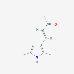 molecular formula C10H13NO B12035452 4-(2,5-dimethyl-1H-pyrrol-3-yl)but-3-en-2-one 