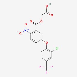 molecular formula C16H9ClF3NO7 B1203548 氟草酚 CAS No. 77501-60-1