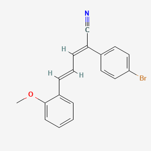 5-(2-Methoxyphenyl)-2-(4-bromophenyl)-2,4-pentadienenitrile