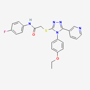 2-{[4-(4-ethoxyphenyl)-5-(pyridin-3-yl)-4H-1,2,4-triazol-3-yl]sulfanyl}-N-(4-fluorophenyl)acetamide