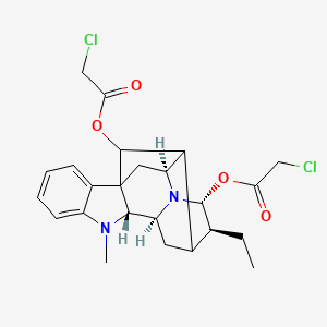 molecular formula C24H28Cl2N2O4 B1203557 Dichloroacetylajmaline CAS No. 2800-66-0