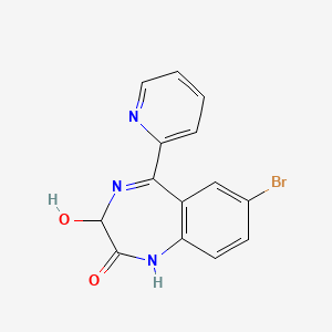 molecular formula C14H10BrN3O2 B1203559 3-羟基溴马西泮 CAS No. 13132-73-5