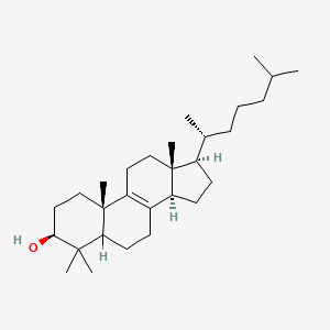 molecular formula C29H50O B1203560 4,4-Dimethyl-delta(8)-cholestenol CAS No. 7240-15-5