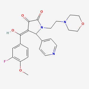 4-(3-Fluoro-4-methoxybenzoyl)-3-hydroxy-1-[2-(4-morpholinyl)ethyl]-5-(4-pyridinyl)-1,5-dihydro-2H-pyrrol-2-one