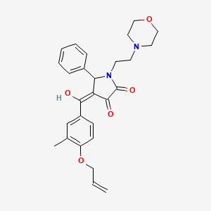 4-[4-(allyloxy)-3-methylbenzoyl]-3-hydroxy-1-[2-(4-morpholinyl)ethyl]-5-phenyl-1,5-dihydro-2H-pyrrol-2-one