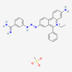 B1203574 Isometamidium mesylate CAS No. 35628-03-6