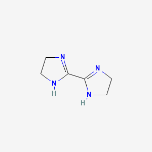 B1203575 2-(4,5-dihydro-1H-imidazol-2-yl)-4,5-dihydro-1H-imidazole CAS No. 934-03-2