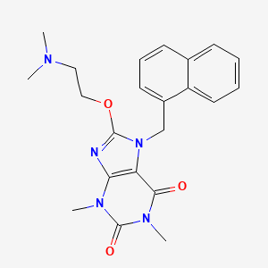 8-[2-(dimethylamino)ethoxy]-1,3-dimethyl-7-(1-naphthylmethyl)-3,7-dihydro-1H-purine-2,6-dione