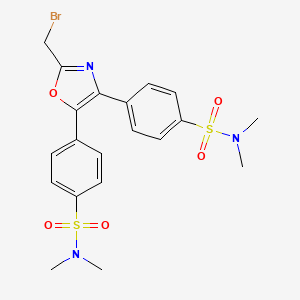 4,4'-(2-(Bromomethyl)oxazole-4,5-diyl)bis(N,N-dimethylbenzenesulfonamide)