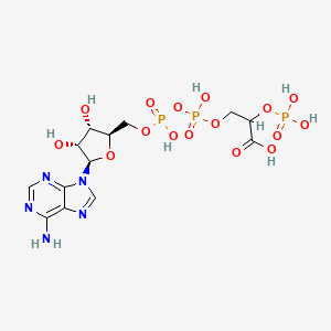 molecular formula C13H20N5O16P3 B1203581 3-ADP-2-磷酸甘油酸 