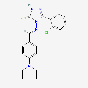 3-(2-Chlorophenyl)-4-((4-(diethylamino)benzylidene)amino)-1H-1,2,4-triazole-5(4H)-thione