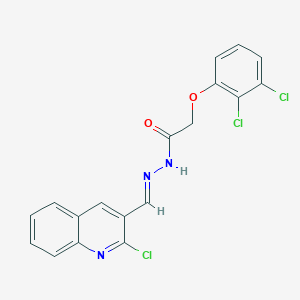 N'-((2-Chloroquinolin-3-yl)methylene)-2-(2,3-dichlorophenoxy)acetohydrazide