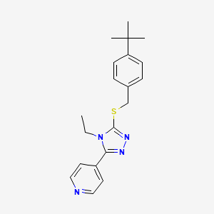 4-tert-butylbenzyl 4-ethyl-5-(4-pyridinyl)-4H-1,2,4-triazol-3-yl sulfide