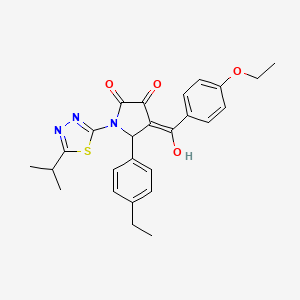 4-(4-Ethoxybenzoyl)-5-(4-ethylphenyl)-3-hydroxy-1-(5-isopropyl-1,3,4-thiadiazol-2-yl)-1H-pyrrol-2(5H)-one