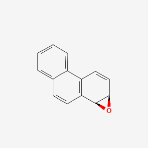 molecular formula C14H10O B1203596 (1S,2R)-1,2-环氧-1,2-二氢菲 CAS No. 66226-25-3