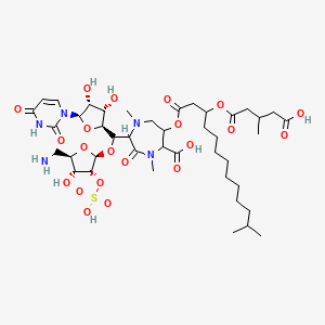 molecular formula C42H67N5O21S B1203597 Liposidomycin B 