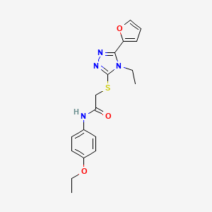 N-(4-ethoxyphenyl)-2-{[4-ethyl-5-(furan-2-yl)-4H-1,2,4-triazol-3-yl]sulfanyl}acetamide