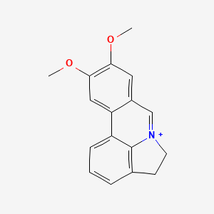 molecular formula C17H16NO2+ B1203599 瓦斯可宁 