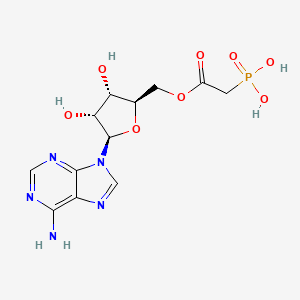 molecular formula C12H16N5O8P B1203601 Adenosine phosphonoacetic acid 