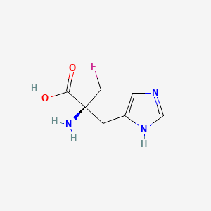 B1203605 alpha-Fluoromethylhistidine CAS No. 73804-75-8
