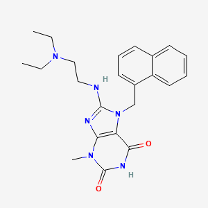 8-((2-(Diethylamino)ethyl)amino)-3-methyl-7-(naphthalen-1-ylmethyl)-1H-purine-2,6(3H,7H)-dione