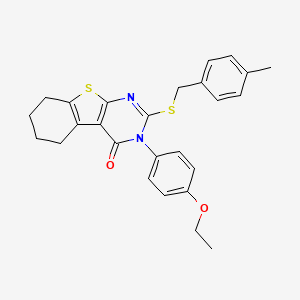 3-(4-ethoxyphenyl)-2-[(4-methylbenzyl)sulfanyl]-5,6,7,8-tetrahydro[1]benzothieno[2,3-d]pyrimidin-4(3H)-one